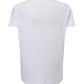 T-shirt bianca uomo in cotone fiammato, streetwear essenziale, stile urban minimal