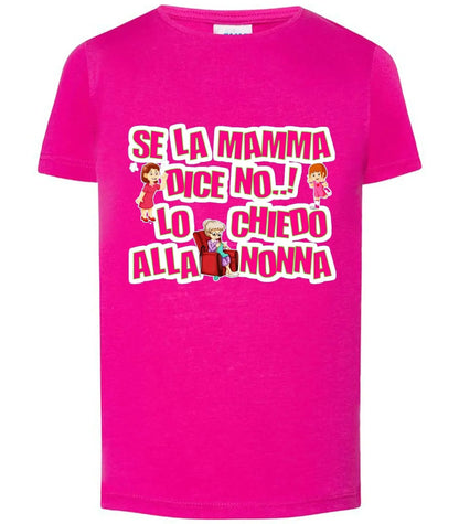 T-shirt slim streetwear fucsia in cotone con stampa ironica e disegni di famiglia, stile urban