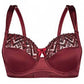 Sassa Bordeaux Semi-Sheer Full Figure Bra - STREET STYLE