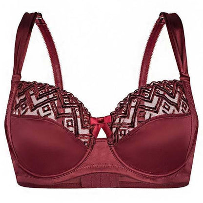 Sassa Bordeaux Semi-Sheer Full Figure Bra - STREET STYLE