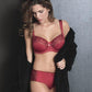 Sassa Bordeaux Semi-Sheer Full Figure Bra - STREET STYLE