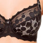 Lauma Pearly Shadow Semi Sheer Full Figure Polka Dot Lace Bra - STREET STYLE