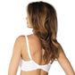 Semi Sheer Lace Half Padded Bra Gorteks Scarlet White - STREET STYLE