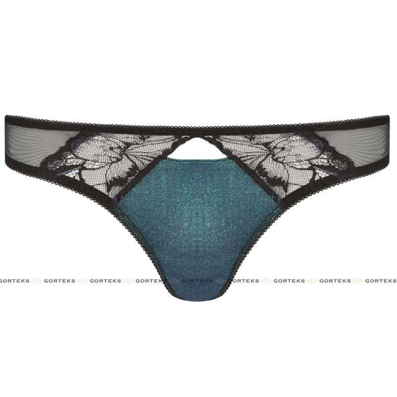 Semi Sheer Lace Thong Panty Gorteks Ariel - STREET STYLE