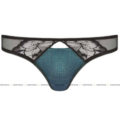 Semi Sheer Lace Thong Panty Gorteks Ariel - STREET STYLE