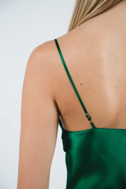 Amoralle Sensuous Silk Slip Dress for Women – Pure Silk Bias-Cut Slip with Adjustable Straps, Elegant Lingerie-Inspired Nightgown & Luxury Lounge Dress - STREET STYLE