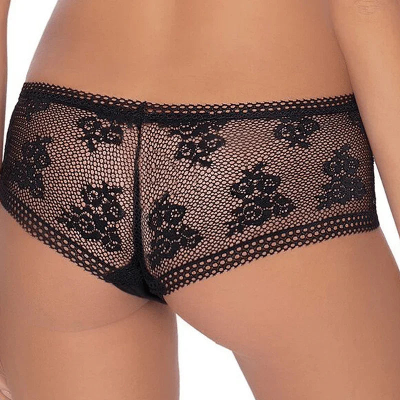 Sexy Sheer Lace Boyshorts Panty Roza Nefretete - STREET STYLE