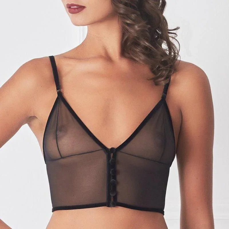 Amoralle Sheer Mesh Lingerie Set - STREET STYLE