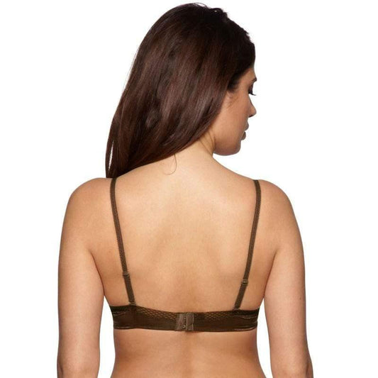 Gossard Glossies Sheer Molded Bra Rich Brown - STREET STYLE