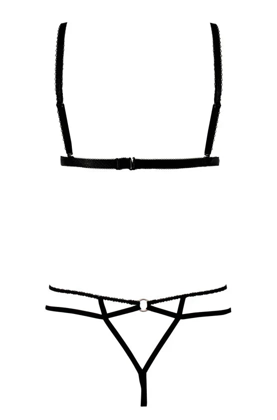 Sexy Strappy Triangle Bra & String Panty Set Anais Alcyone - STREET STYLE
