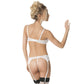Bridal Sheer Bra Garter Belt & Thong Set Oh La La Cheri - STREET STYLE