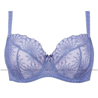 Sheer Embroidered Full Figure Bra Gorteks Aspen - STREET STYLE