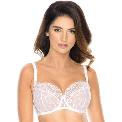 Sheer Full Figure Bra Gorteks Fiore - STREET STYLE