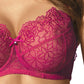 Sheer Mesh Balconette Bra Gorteks Pamela Pink - STREET STYLE