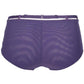 Sheer Lace Boyshort Panty Axami Miami Vibe Purple - STREET STYLE