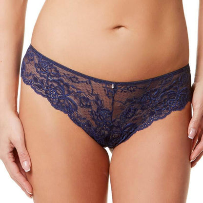 Sheer Lace Brazilian Panty Montelle Flirt Twilight - STREET STYLE