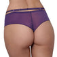 Sheer Lace Brazilian Thong Panty Axami Miami Vibe Purple - STREET STYLE