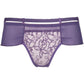 Sheer Lace Brazilian Thong Panty Axami Miami Vibe Purple - STREET STYLE