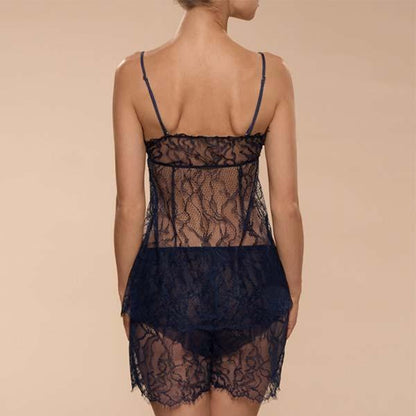 Sheer Lace Camisole & Shorts Set Ajour Lolita - STREET STYLE