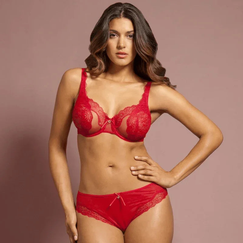 Sheer Lace Full Figure Bra Lunaire Ashley - STREET STYLE