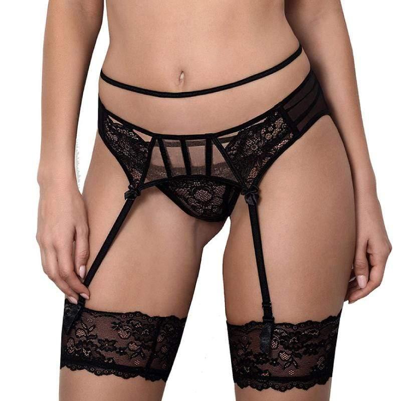 Axami Miami Vibe Sheer Lace Garter Belt - STREET STYLE