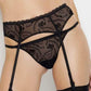 Lise Charmel Jolie Muse Sheer Mesh Lace Garter Belt - STREET STYLE