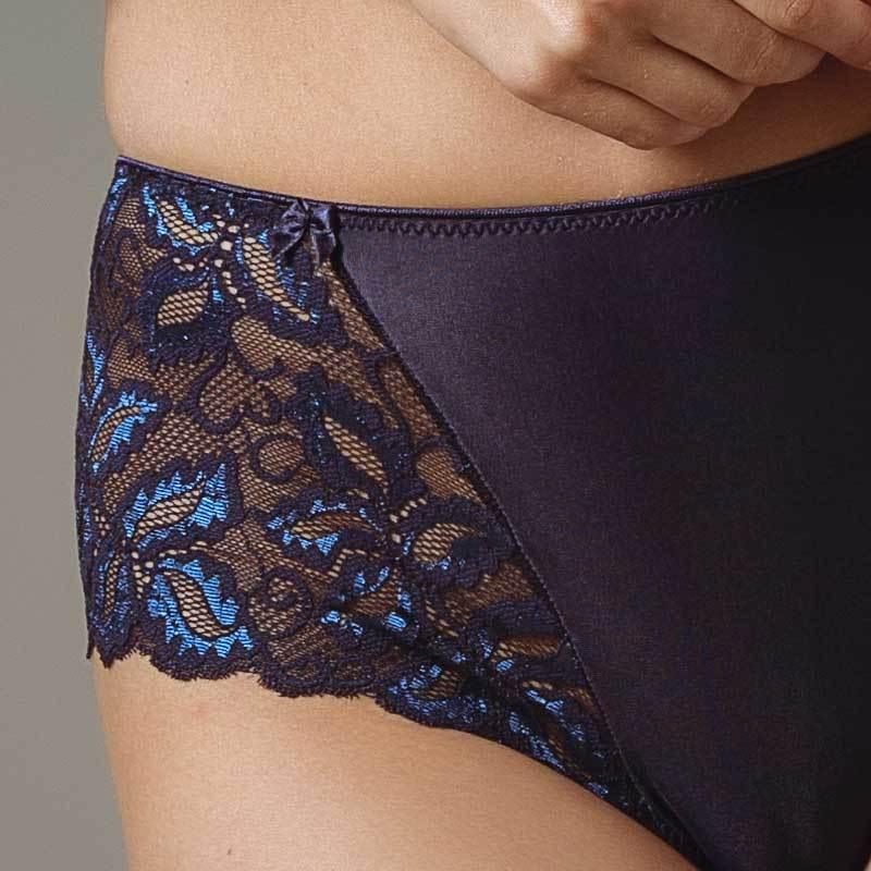 Sheer Lace Tanga Panty Lavinia Dare Me Navy Blue - STREET STYLE