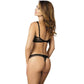 Sheer Lace Thong Panty Gorteks Scarlet Black - STREET STYLE