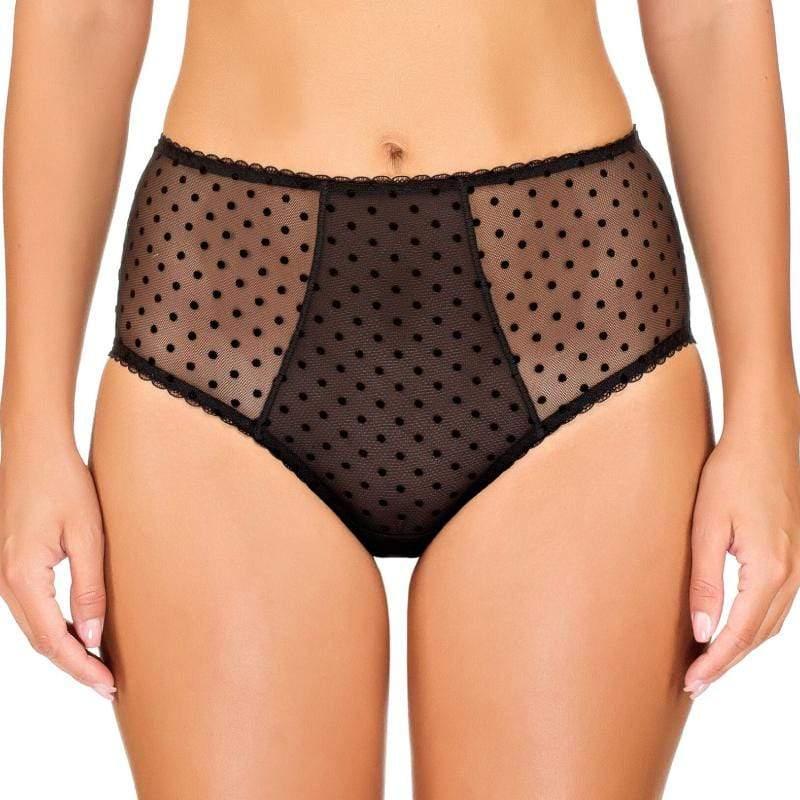 Sheer Mesh Polka Dot High Waist Panty Lauma Defile - STREET STYLE