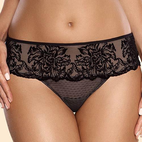 Ajour Adagio Sheer Mesh Thong Panty - STREET STYLE