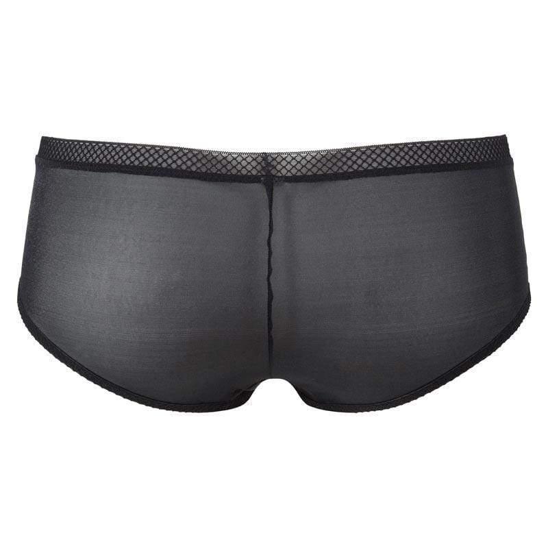 Sheer Shorts Panty Gossard Glossies Black - STREET STYLE