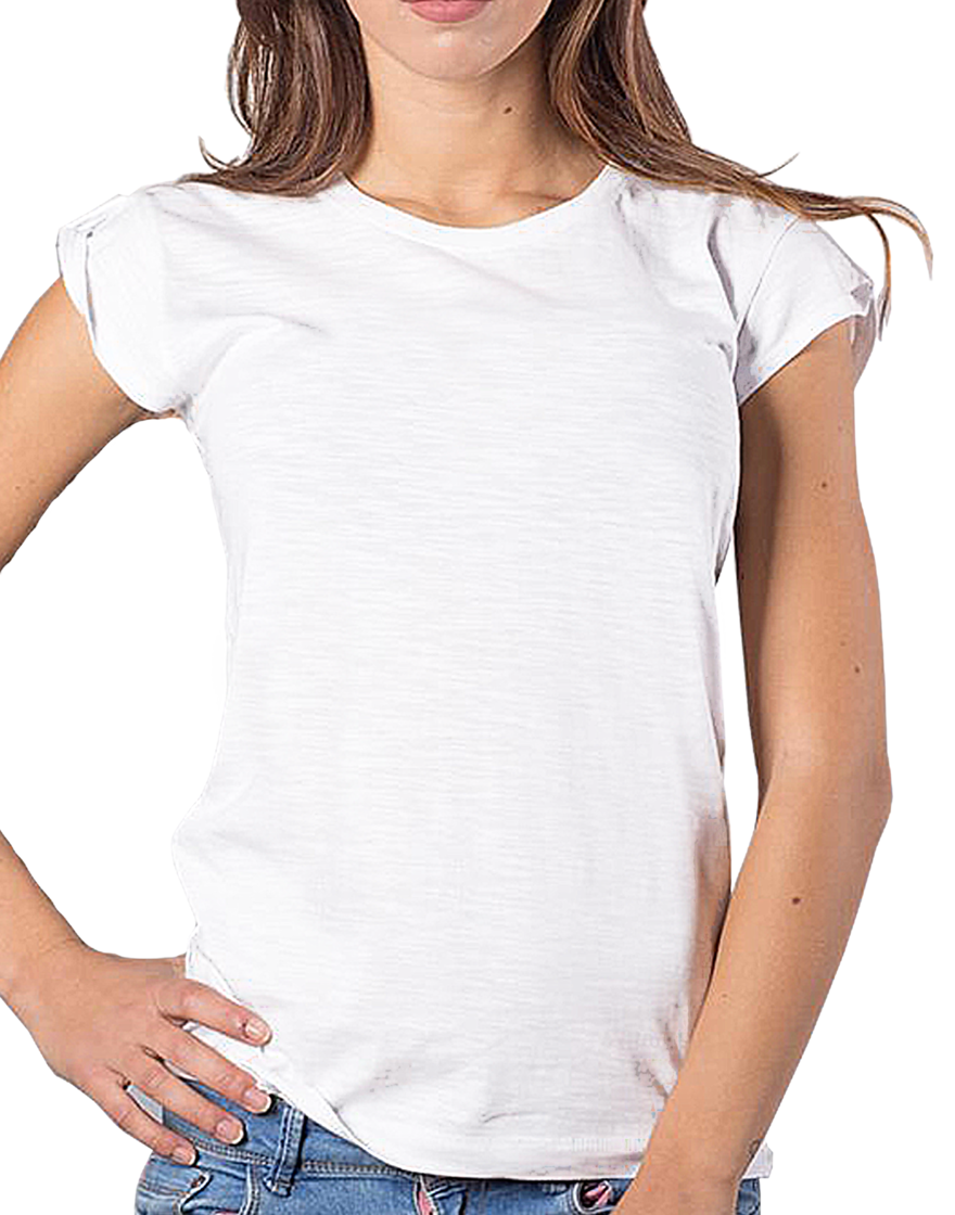 Personalizza N°4 T-shirt Slub M01 BS Fiammato Donna