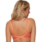 Sheer Lace Plunge Bra Gossard Superboost Neon Coral - STREET STYLE