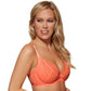 Sheer Lace Plunge Bra Gossard Superboost Neon Coral - STREET STYLE