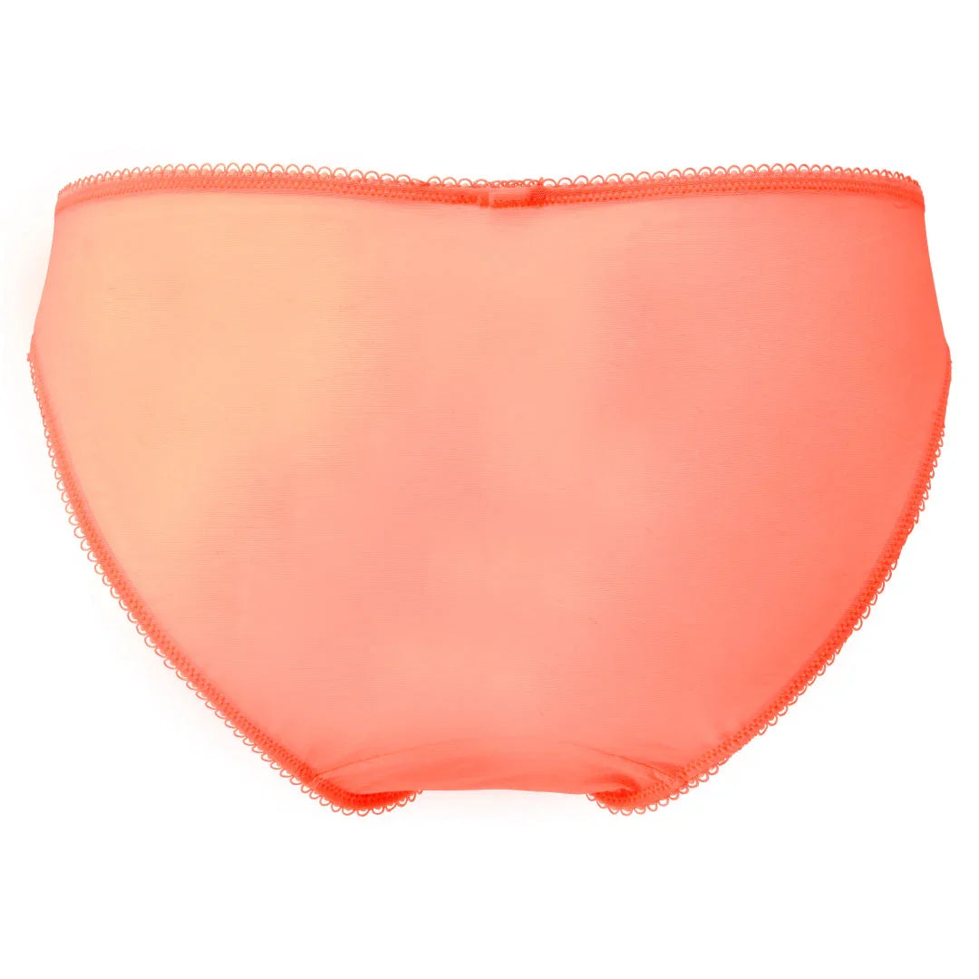 Sheer Shorts Panty Gossard Superboost Neon Coral - STREET STYLE