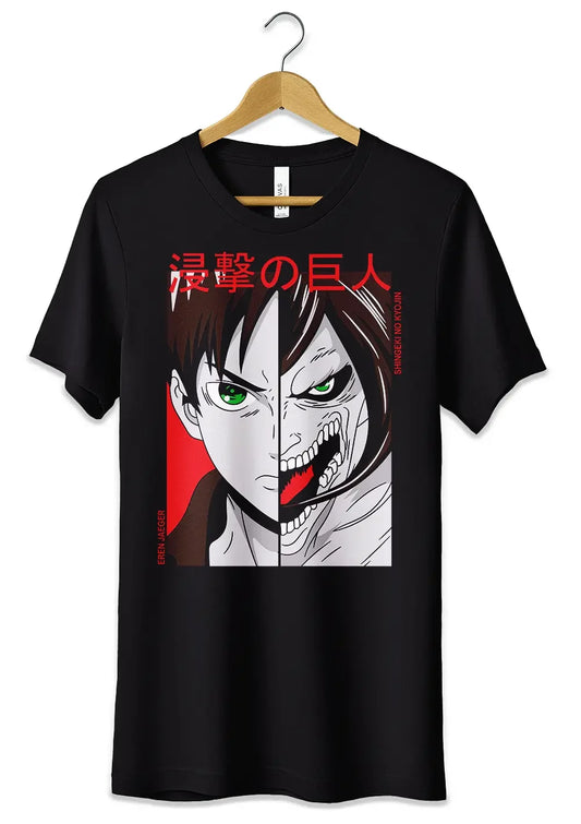 T-Shirt Maglietta Attack on Titan Eren Anime Fans - STREET STYLE