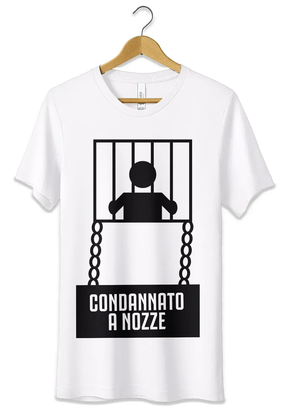 T-Shirt Maglietta Addio al Celibato Condannato a Nozze - STREET STYLE