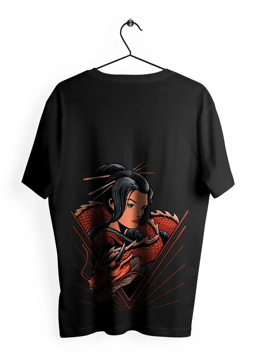 T-Shirt Maglietta Geisha Dragone Giapponese Urban Style - STREET STYLE