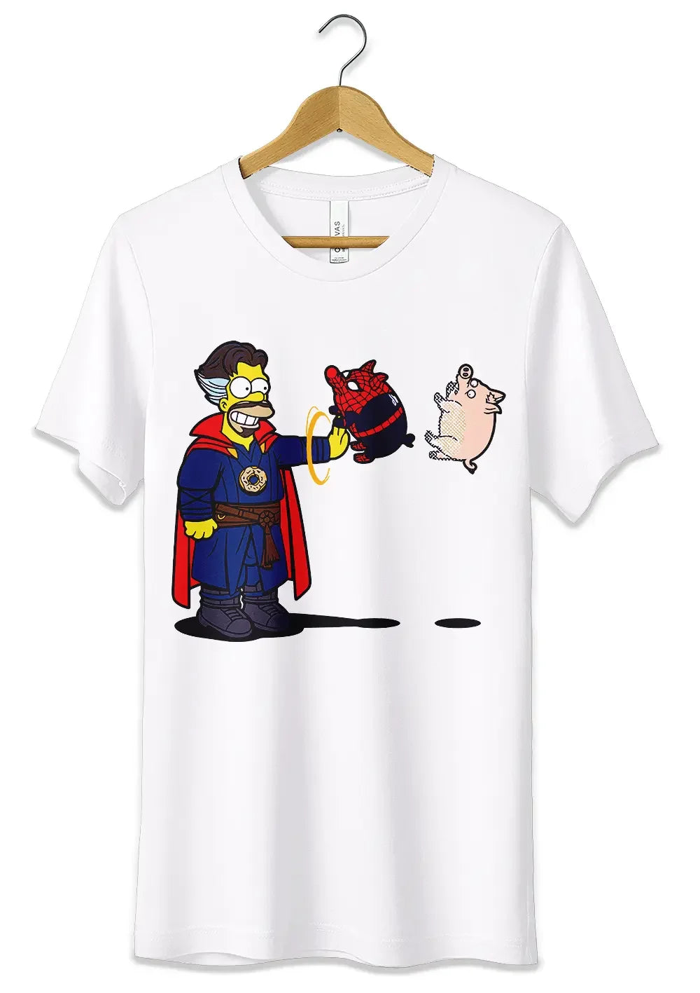 T-Shirt Maglietta Homer Simpson Spider Pork - STREET STYLE