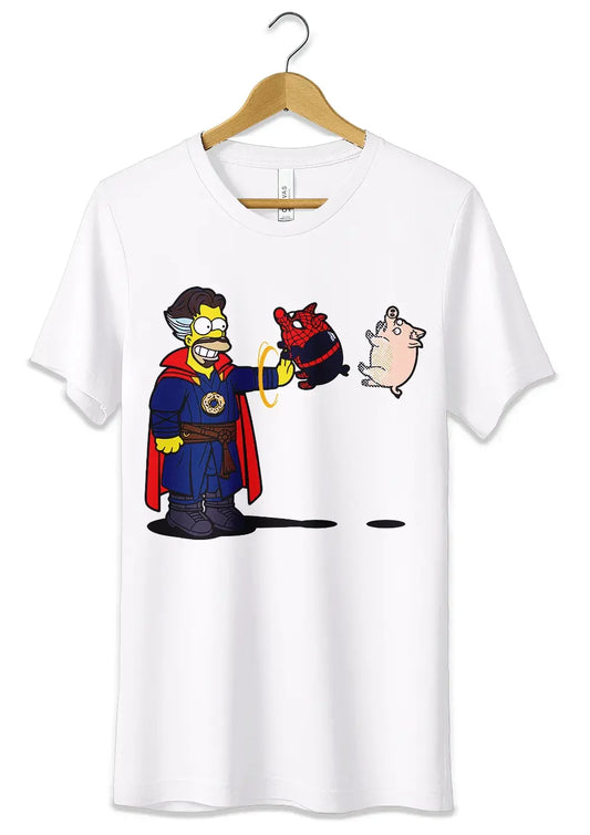 T-Shirt Maglietta Homer Simpson Spider Pork - STREET STYLE