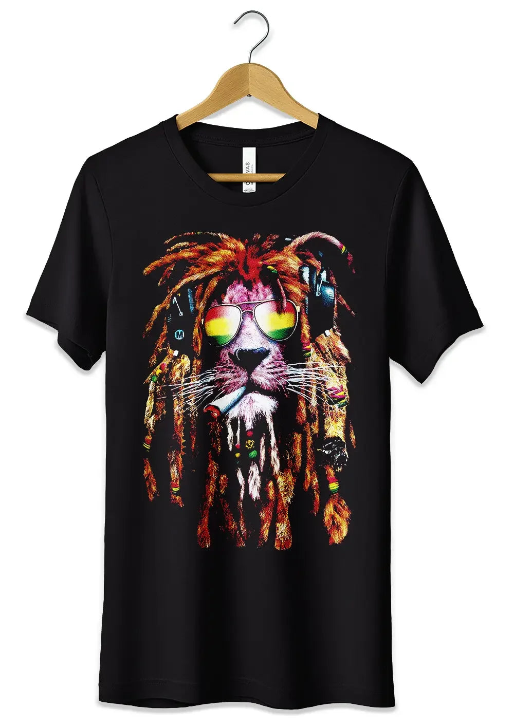 T-Shirt Maglietta Rasta Lion Reggae Divertente - STREET STYLE