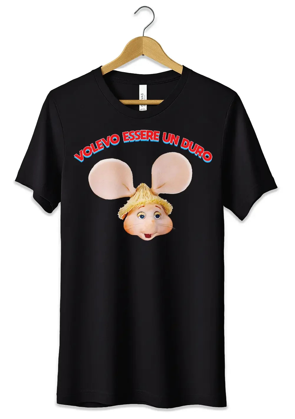 T-Shirt Maglietta Lucio Corsi e Topo Gigio Volevo essere un Duro - STREET STYLE