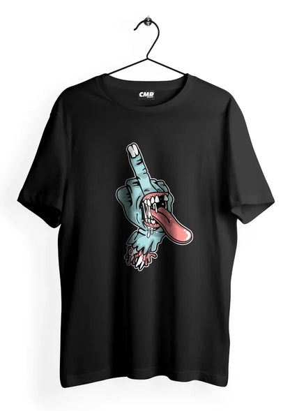 T-Shirt Dito Medio Zombie 100% Cotone Unisex - STREET STYLE
