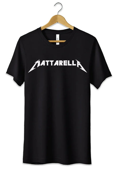 T-Shirt Maglietta Mattarella Parodia Divertente Metallica - STREET STYLE