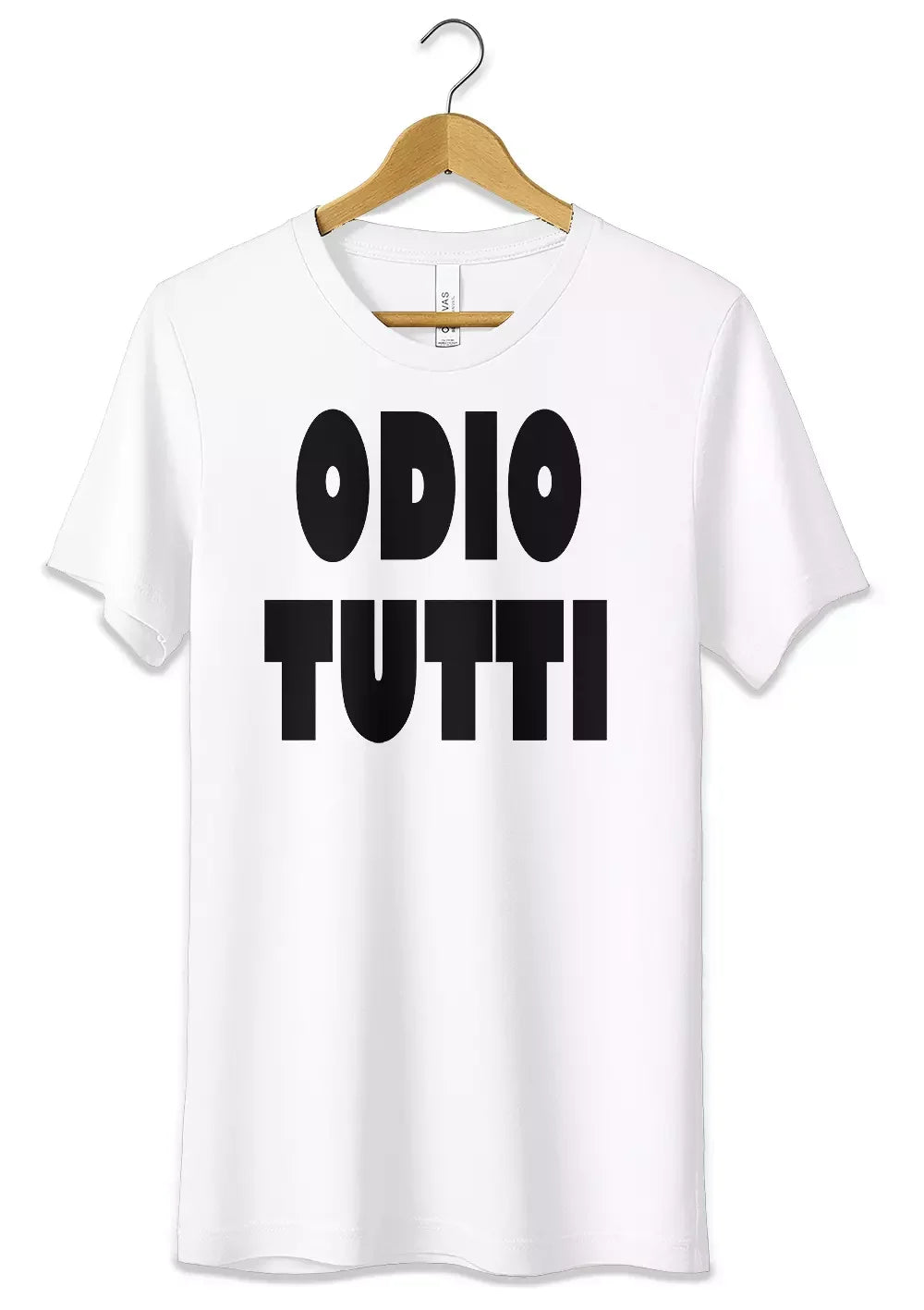 T-Shirt Maglietta Odio Tutti Frase Divertente Cotone - STREET STYLE
