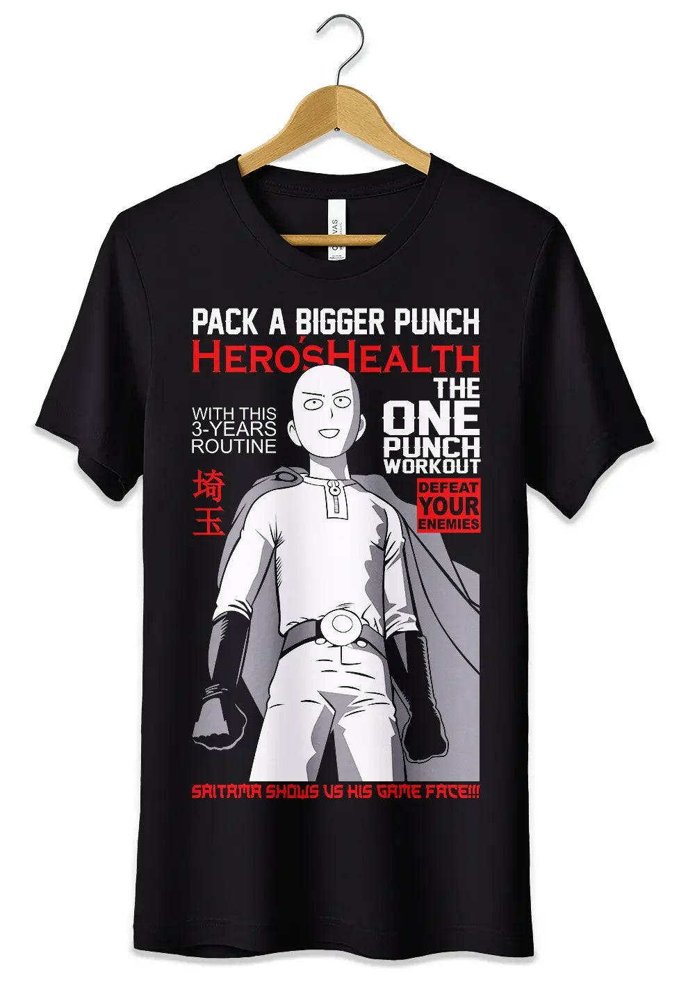 T-Shirt Maglietta Saitama Anime One Punch Man - STREET STYLE