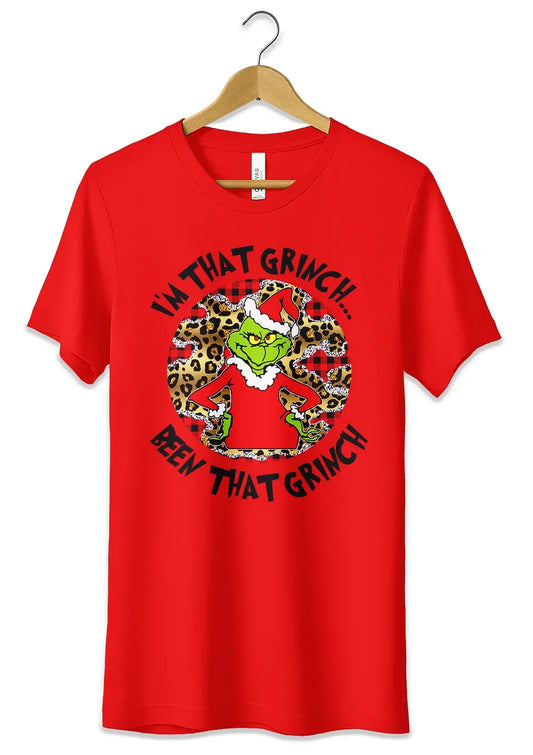 T-Shirt Maglietta Rossa il Grinch Christmass Style - STREET STYLE