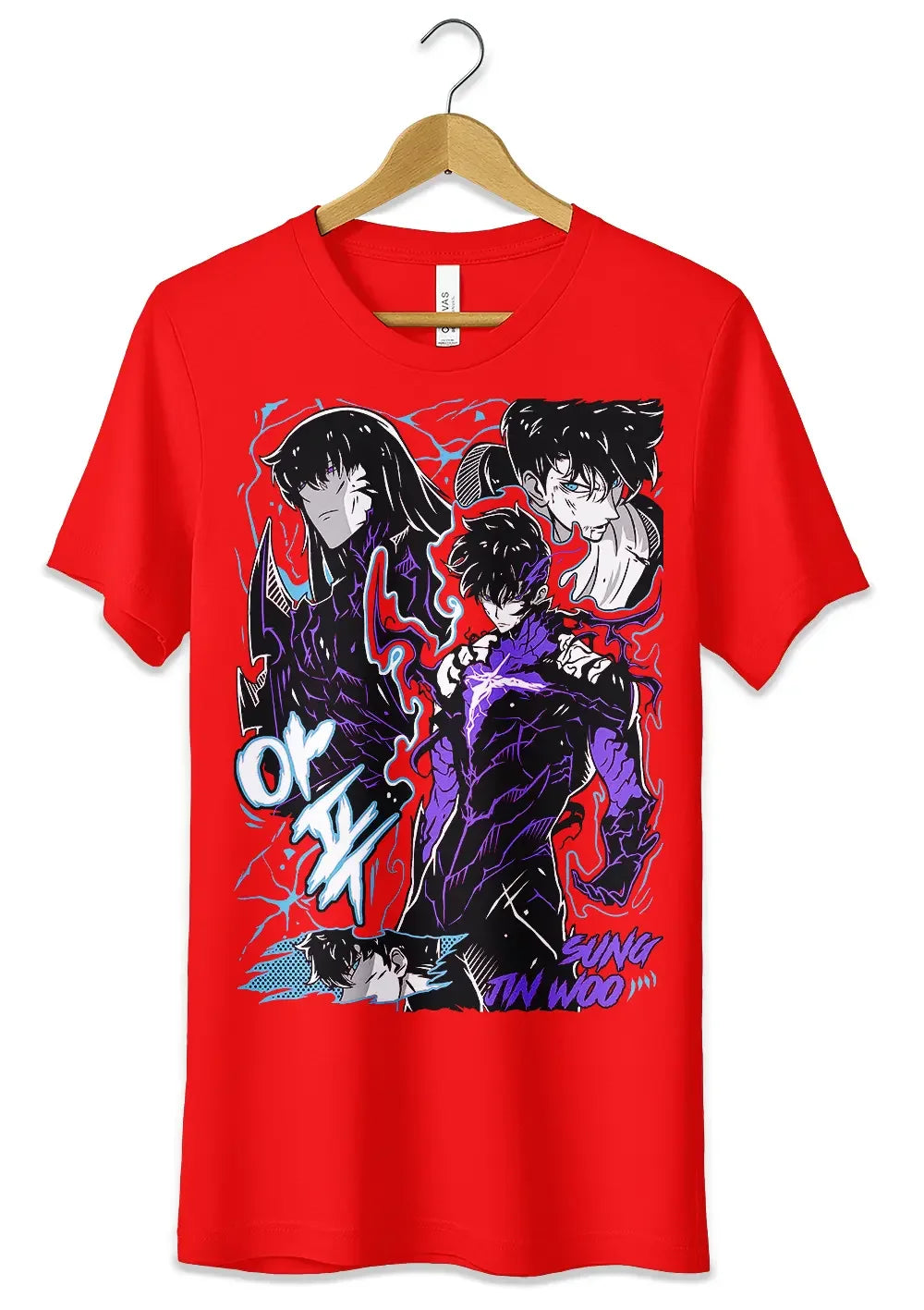 T-Shirt Maglietta Sung Jinwoo Solo Leveling Anime - STREET STYLE