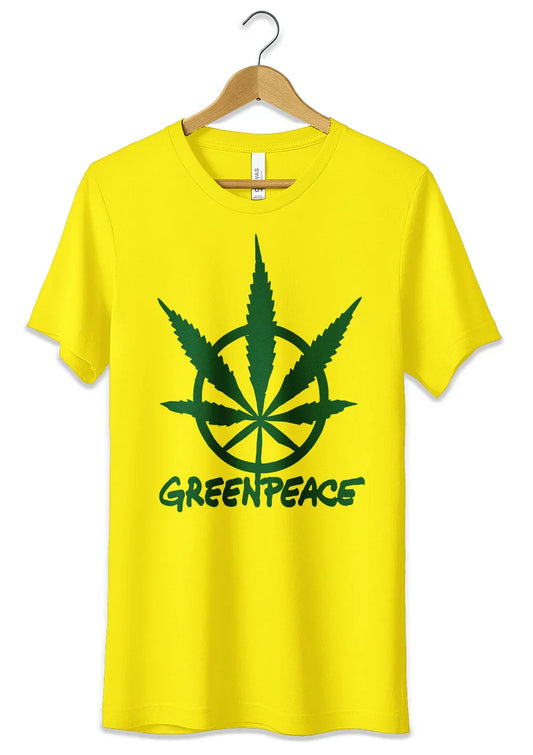 T-Shirt Greenpeace Ganja Style 100% Cotone Unisex - STREET STYLE