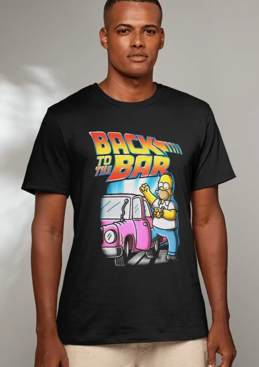 T-Shirt Maglietta Homer Simpson Back to the bar - STREET STYLE